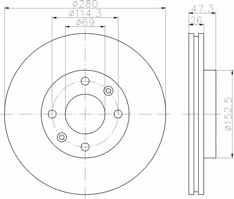 Buy Hella-Pagid 8DD 355 111-771 at a low price in United Arab Emirates!