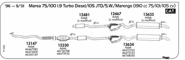 Sigam FI052 Exhaust system FI052