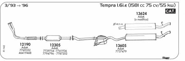 Sigam FI142 Exhaust system FI142