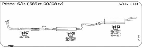 Sigam LA071 Exhaust system LA071