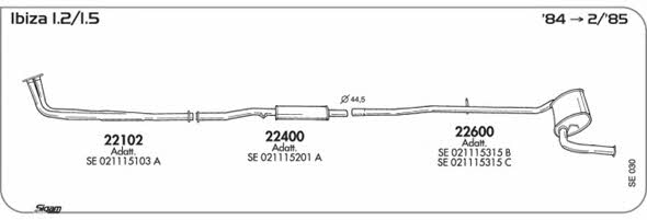 Sigam SE030 Exhaust system SE030