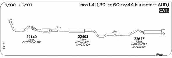 Sigam SE141 Exhaust system SE141