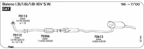 Sigam SZ006 Exhaust system SZ006