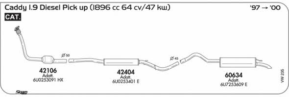 Sigam VW235 Exhaust system VW235