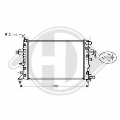 Diederichs 8180603 Radiator, engine cooling 8180603