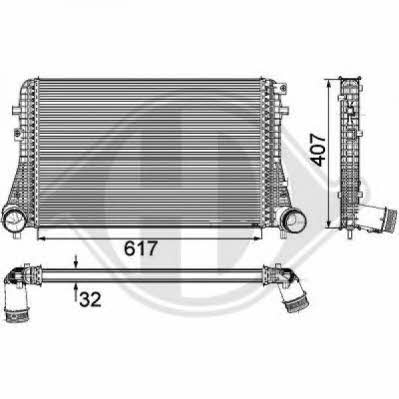 Diederichs 8224709 Intercooler, charger 8224709