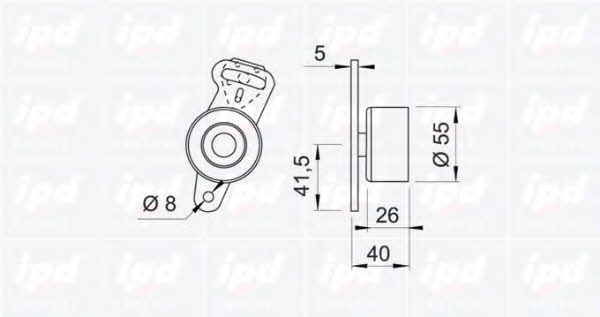 IPD 14-0315 Tensioner pulley, timing belt 140315