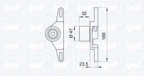 IPD 14-0776 Tensioner pulley, timing belt 140776