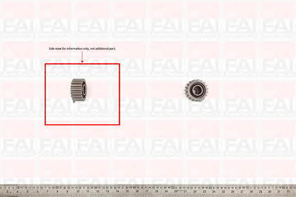 FAI T6697 Tensioner pulley, timing belt T6697