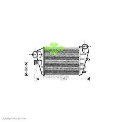 Kager 31-0069 Intercooler, charger 310069