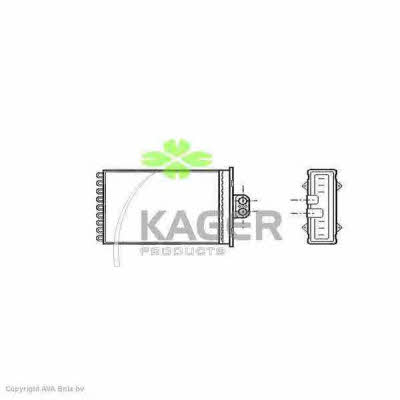 Kager 32-0086 Heat exchanger, interior heating 320086