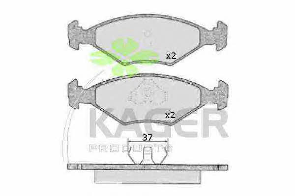Kager 35-0161 Brake Pad Set, disc brake 350161