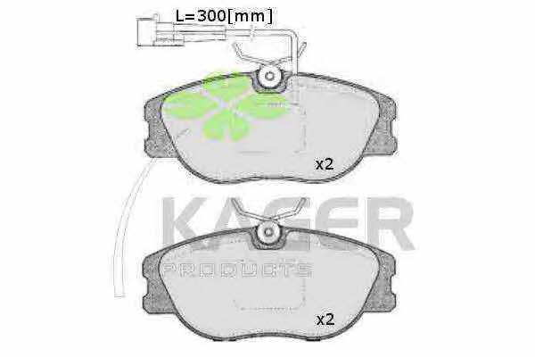 Kager 35-0238 Brake Pad Set, disc brake 350238
