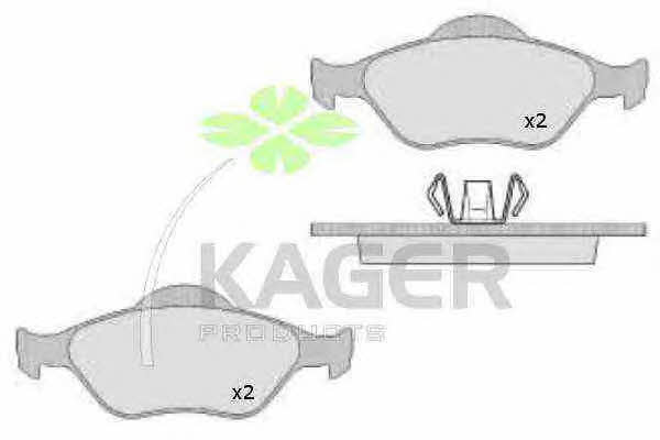 Kager 35-0481 Brake Pad Set, disc brake 350481
