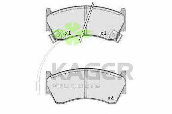 Kager 35-0495 Brake Pad Set, disc brake 350495