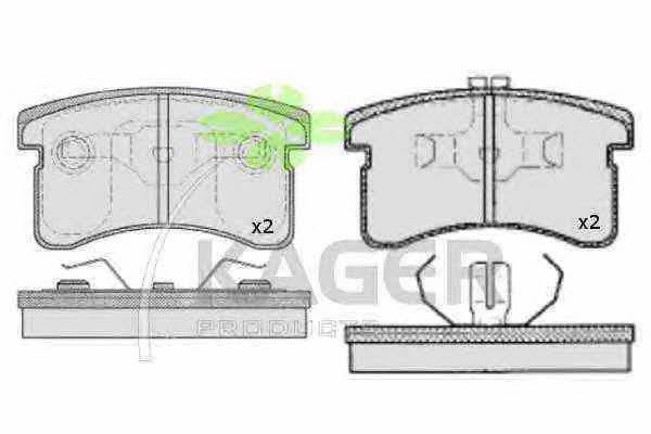 Kager 35-0573 Brake Pad Set, disc brake 350573