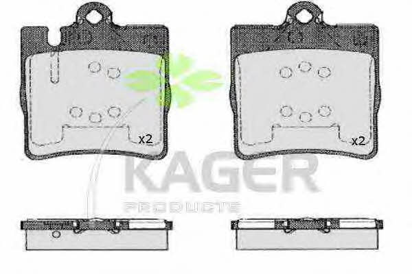 Kager 35-0592 Brake Pad Set, disc brake 350592
