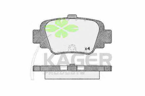Kager 35-0599 Brake Pad Set, disc brake 350599