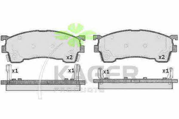Kager 35-0623 Brake Pad Set, disc brake 350623