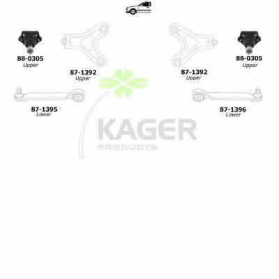 Kager 80-1160 Wheel suspension 801160