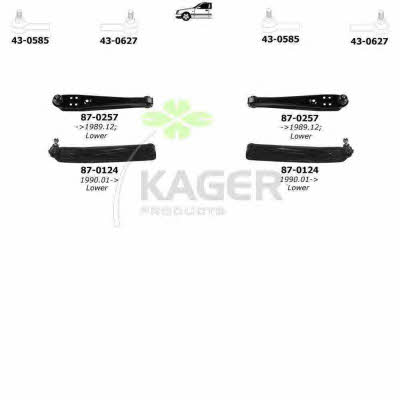 Kager 80-1244 Wheel suspension 801244