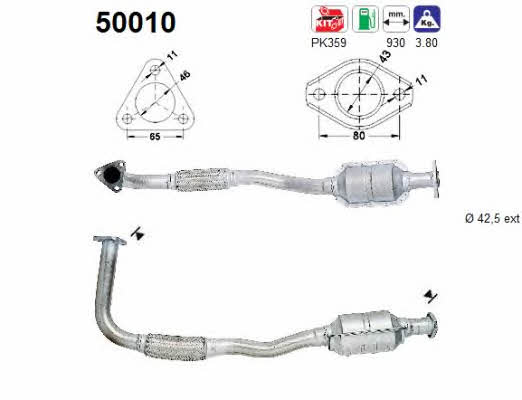 Cat converter Daewoo: 50010 As Catalytic Converter