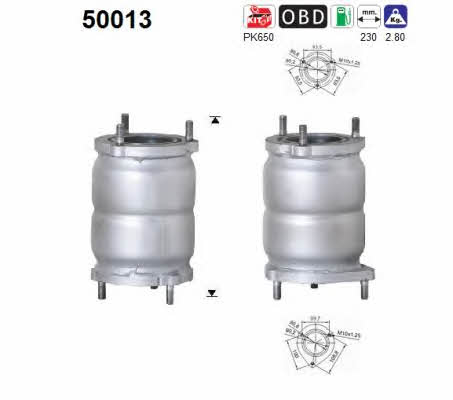 As 50013 Catalytic Converter 50013