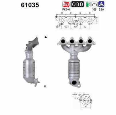 As 61035 Catalytic Converter 61035