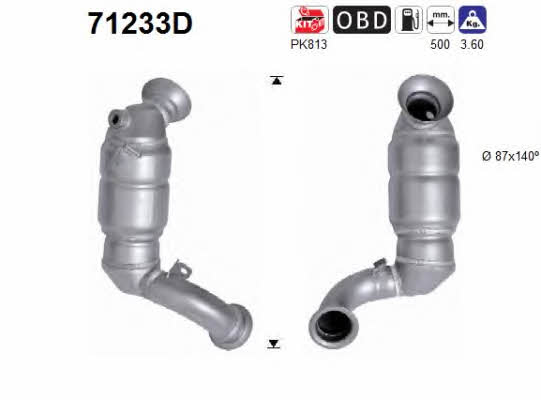 Catalyst exhaust Mercedes A-Class: 71233D As Catalytic Converter