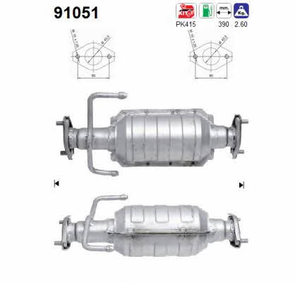 As 91051 Catalytic Converter 91051