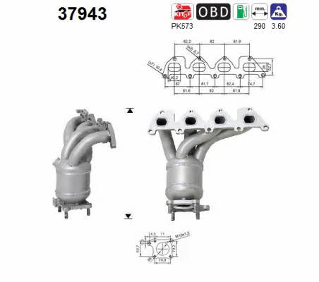 As 37943 Catalytic Converter 37943