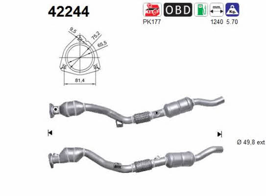 Cat converter Skoda: 42244 As Catalytic Converter