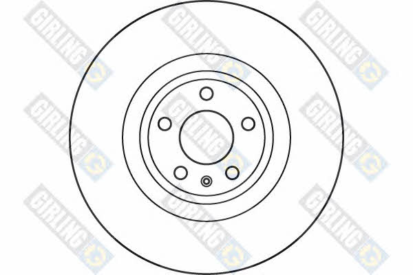 Girling 6046955 Front brake disc ventilated 6046955
