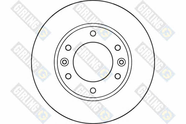 Girling 6049245 Front brake disc ventilated 6049245