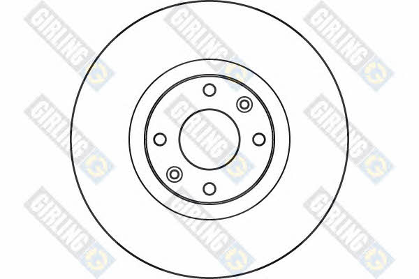 Girling 6049625 Front brake disc ventilated 6049625