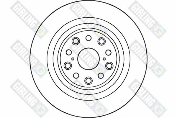Girling 6060385 Rear ventilated brake disc 6060385