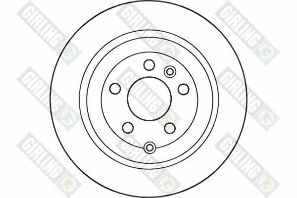 Girling 6061294 Rear brake disc, non-ventilated 6061294
