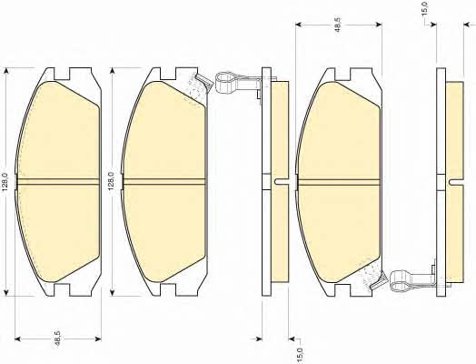 Girling 6109259 Brake Pad Set, disc brake 6109259