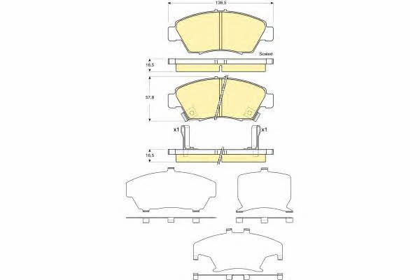 Girling 6133759 Brake Pad Set, disc brake 6133759