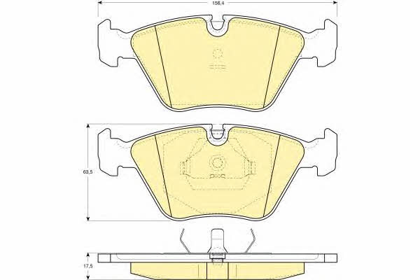 Girling 6110642 Brake Pad Set, disc brake 6110642