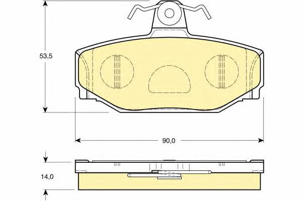 Girling 6113771 Brake Pad Set, disc brake 6113771