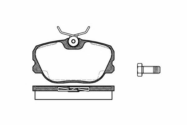 Kawe 0280 00 Brake Pad Set, disc brake 028000