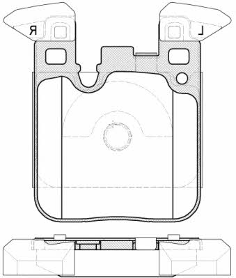 Kawe 1539 00 Brake Pad Set, disc brake 153900