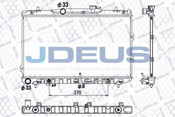 J. Deus 065M21 Radiator, engine cooling 065M21