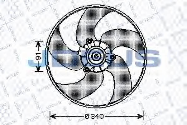 J. Deus EV210300 Hub, engine cooling fan wheel EV210300