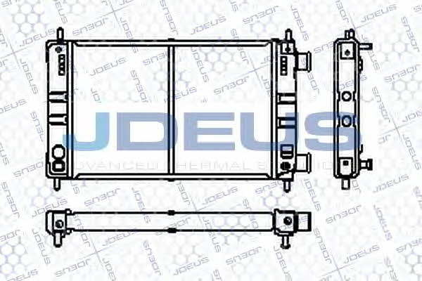 J. Deus RA0200370 Radiator, engine cooling RA0200370