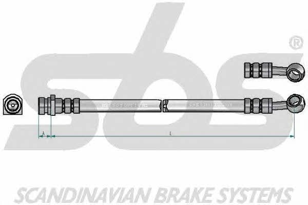 SBS 1330853489 Brake Hose 1330853489