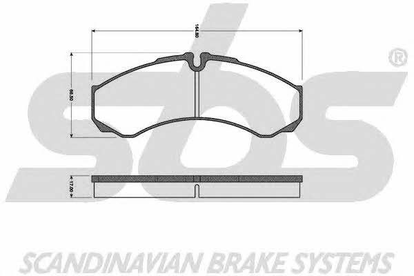 SBS 1501222367 Brake Pad Set, disc brake 1501222367