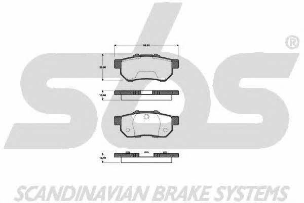 SBS 1501222627 Brake Pad Set, disc brake 1501222627