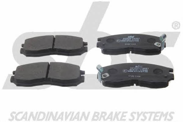 SBS 1501223020 Brake Pad Set, disc brake 1501223020